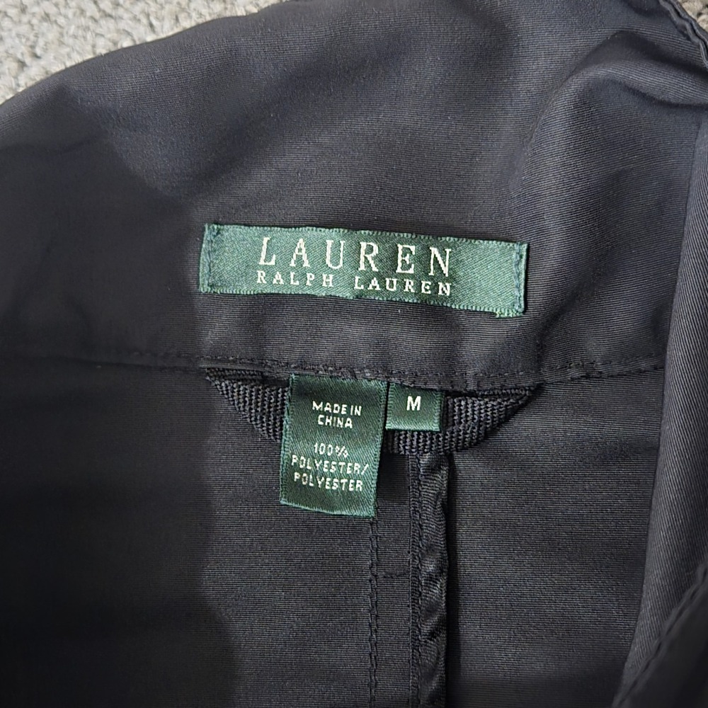 Lauren Ralph Lauren Women Raincoat M Nautical Coastal Preppy Minimalist Classic - Picture 5 of 6
